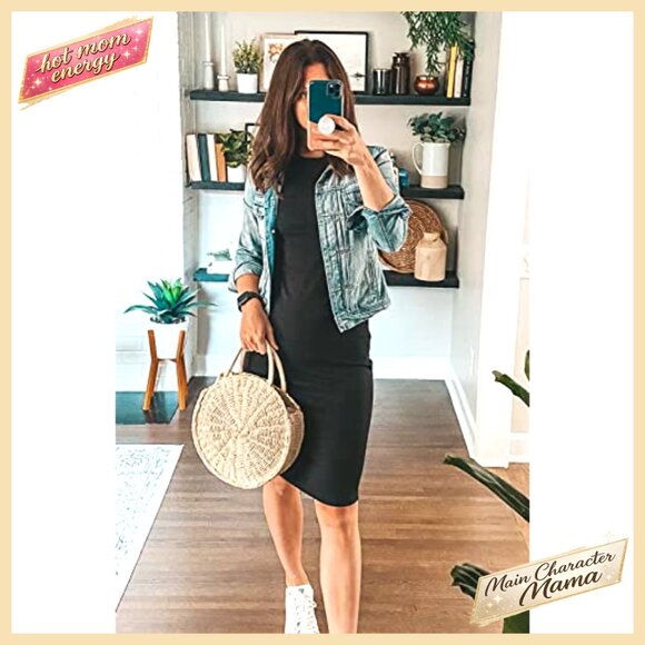 Bodycon Midi Dress Fitted Sleeveless Tank Casual Vacation Sundress Summer - Picture 4 of 7